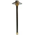 SPW Unique Lighting Systems C6-NL Odyssey Series Centaurus 6 Area Light Path Light Fixture Brass 18" Riser (No Bulb)
