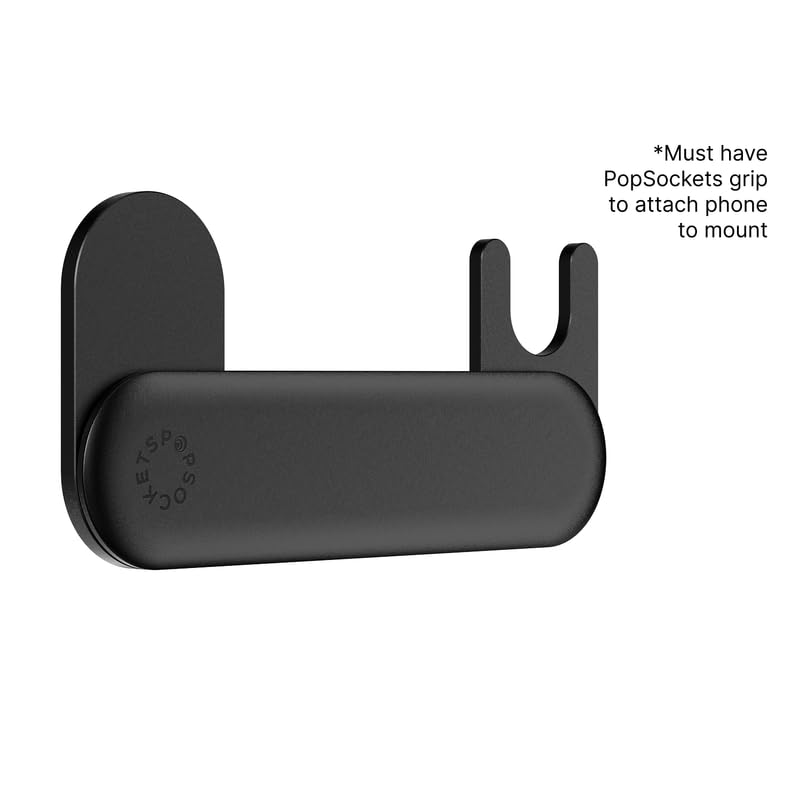 PopSockets Laptop Phone Mount for PopGrip - Black