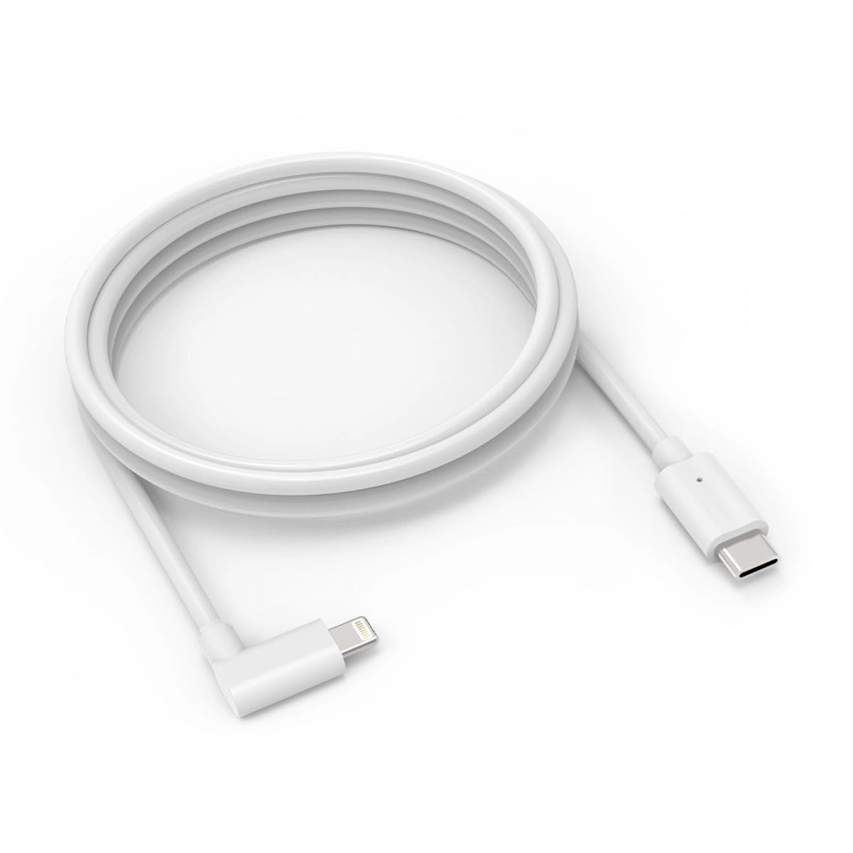 Compulocks 6ft Charge & Data USB-C to USB-C 90-Degree Cable Right Angle White