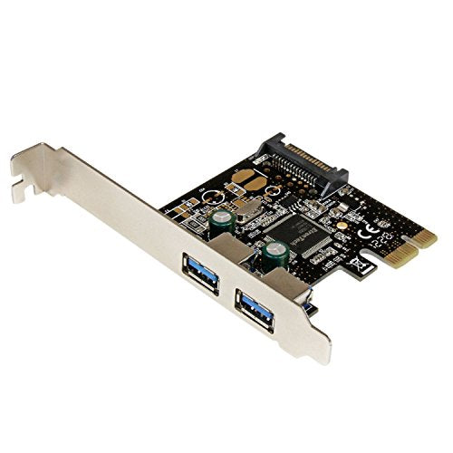 StarTech Controller Card PEXUSB3S23 2Port PCI Express SuperSpeed USB3.0 with SATA Power Electronics