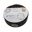KENUCO Junction Box/Mounting Base Hik-Compatible Turret Camera DS-2CD23x2 (1 Pack, Black)