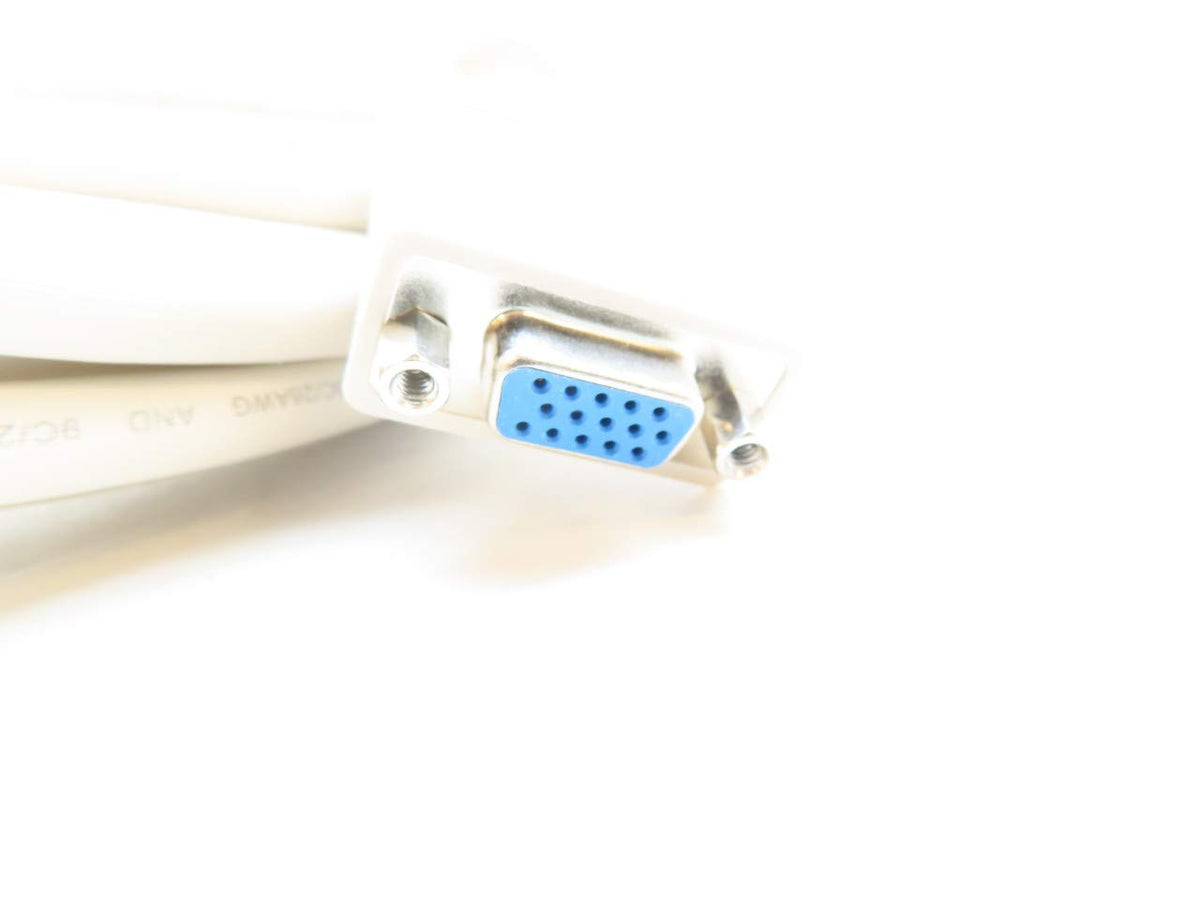 Black Box 20FT VGA Video Cable with Ferrite Core, Beige, Male/Female