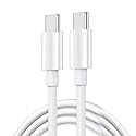 Pocxwa USB C to USB C Charger Cable, 60W USBC Fast Charging Cord 5Ft Compatible with Google Pixel 10 9 8 7 6 5 4 3 2 Series Smartphones, Pixel Tablet