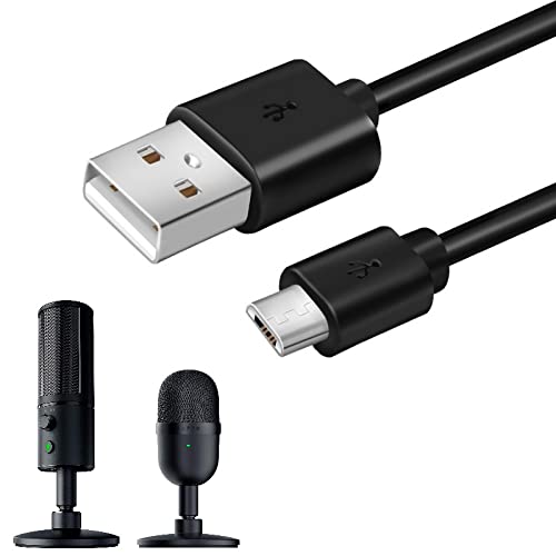 ienza 10-FT Long Micro USB Cable for Razer Seiren Mini and Razer Seiren X USB Streaming Microphone (Please Check Your Microphone Brand and Model