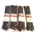 200 Goliath Industrial 12" Black Wire Cable Zip Ties Nylon Tie Wraps Wholesale