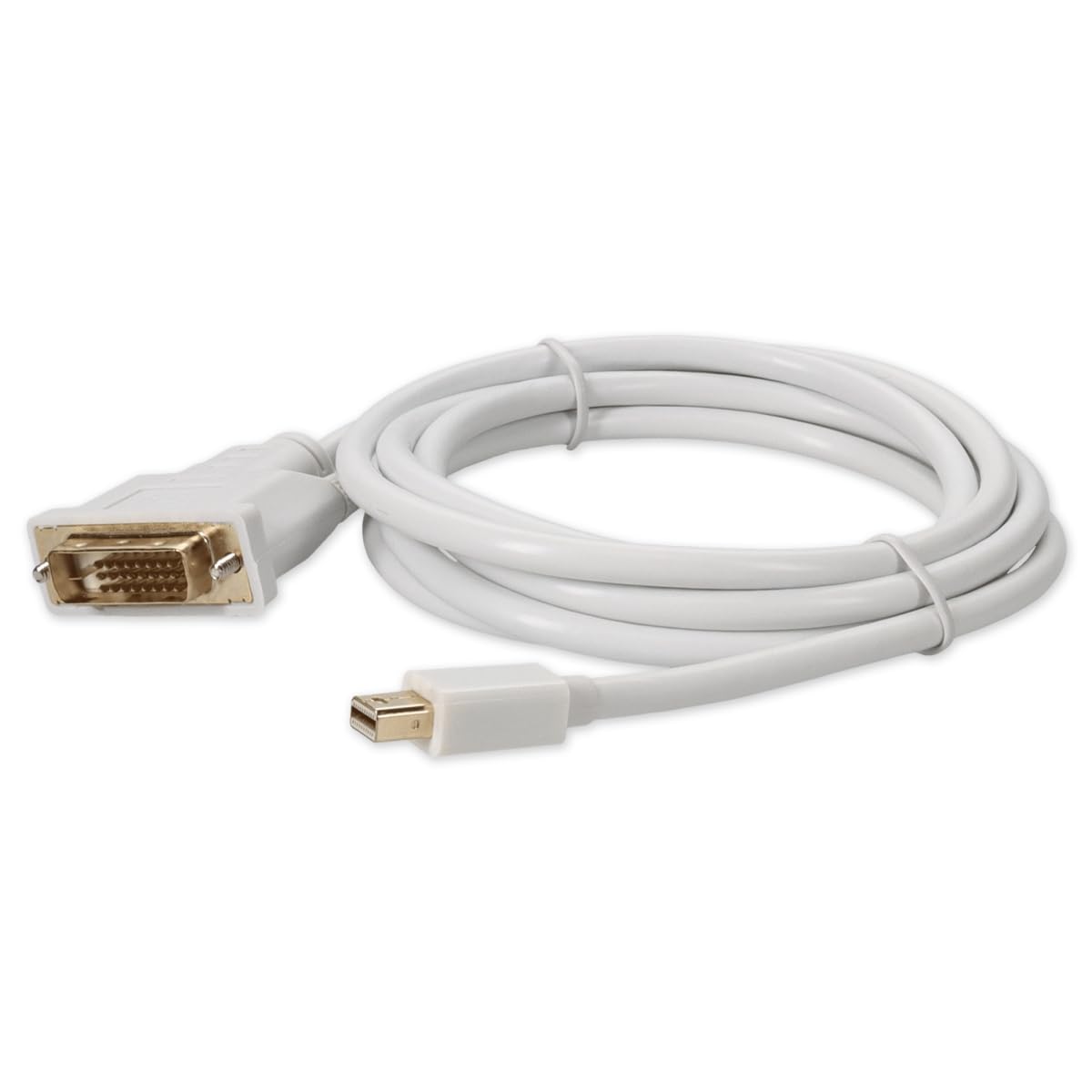 AddOn 6FT MDP to DVI-D White CBL
