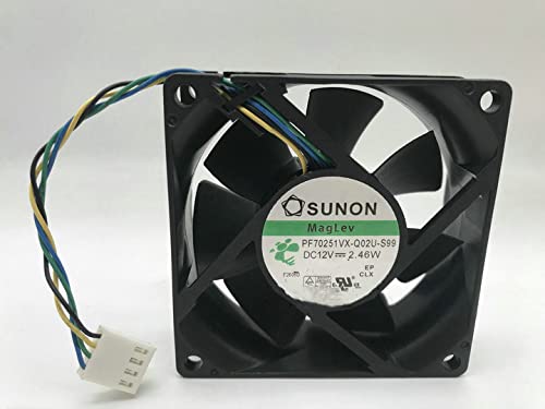 for SUNON PF70251VX-Q02U-S99 DC12V 2.46W 4-Wire 7025 Cooling Fan