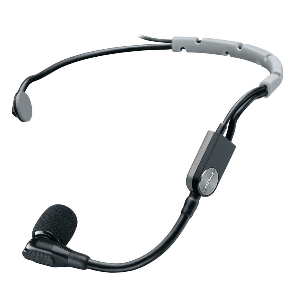 Shure SM35 Performance Headset Condenser Microphone for Hands-Free Audio, TQG Connector for use with Wireless Systems - Bodypack Transmitter Sold