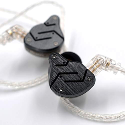 erjigo KZ ZSN in-Ear Headphones Cable, Silver Plated Earphone/Earbuds Detachable Replacement Cord with 0.75mm Pins (Without Microphone)