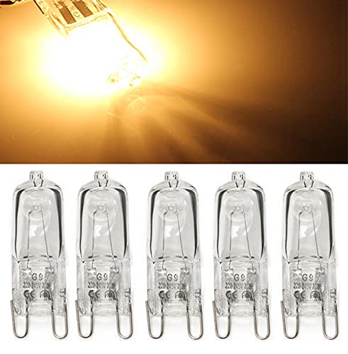 230V AC HaloPin Halogen Socket G9 Socket Dimmable 18 Watt Replacement for 18 W 35° Beam Angle Warm White 2700 Pack of 10