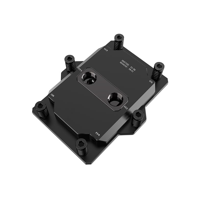 Copper CPU Processor Server Water Cooling Block,AI Cloud Computing Liquid Water Cooling Block (for AMD SP5)