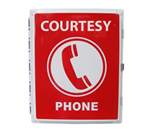 Industrial No Dial Hot Dialer (Auto Dial) Desk Phone - RED by HQtelecom