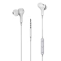 eMorevalue 538EM Wired In Ear Earbuds Noise Cancelling Headphones with 3.5mm Jack - A-White