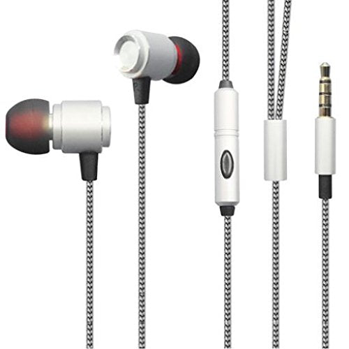 Wired Earphones for Galaxy A50, A30, A20 - Hi-Fi Sound Headphones Handsfree Mic Headset Metal Earbuds in-Ear Earpieces Microphone Compatible…