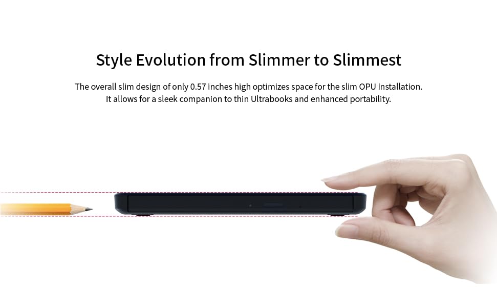 LG GP65NB78 8X USB 2.0 Super Multi Ultra Slim Portable DVD Writer Drive +/-RW External Drive with M-DISC Support - Black