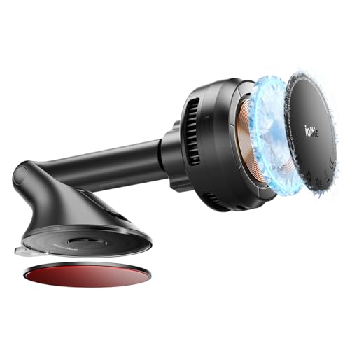 iOttie Velox Pro Qi2.2 25W Fast Charging Magnetic Wireless Car Charger, Dash & Windshield Mount, Built-in Fan Cooling, for iPhone 12/13/14/15/16/17