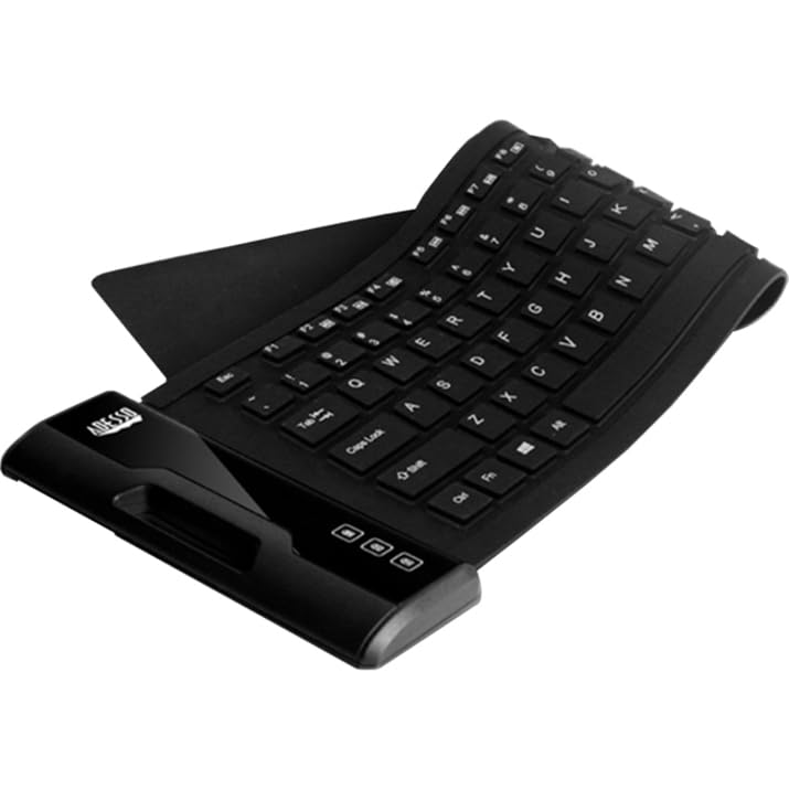 Adesso SlimTouch 232 Antimicrobial Waterproof Flexible Keyboard for Windows 8/7/Vista/XP/2000 (AKB-232UB), black
