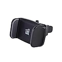 LAX Gadgets Air Vent Phone Holder for Car - Cradle Type Car Mount with Air Vent Clip - Adjustable Side Jaws Pro Grip Car Mount - Black