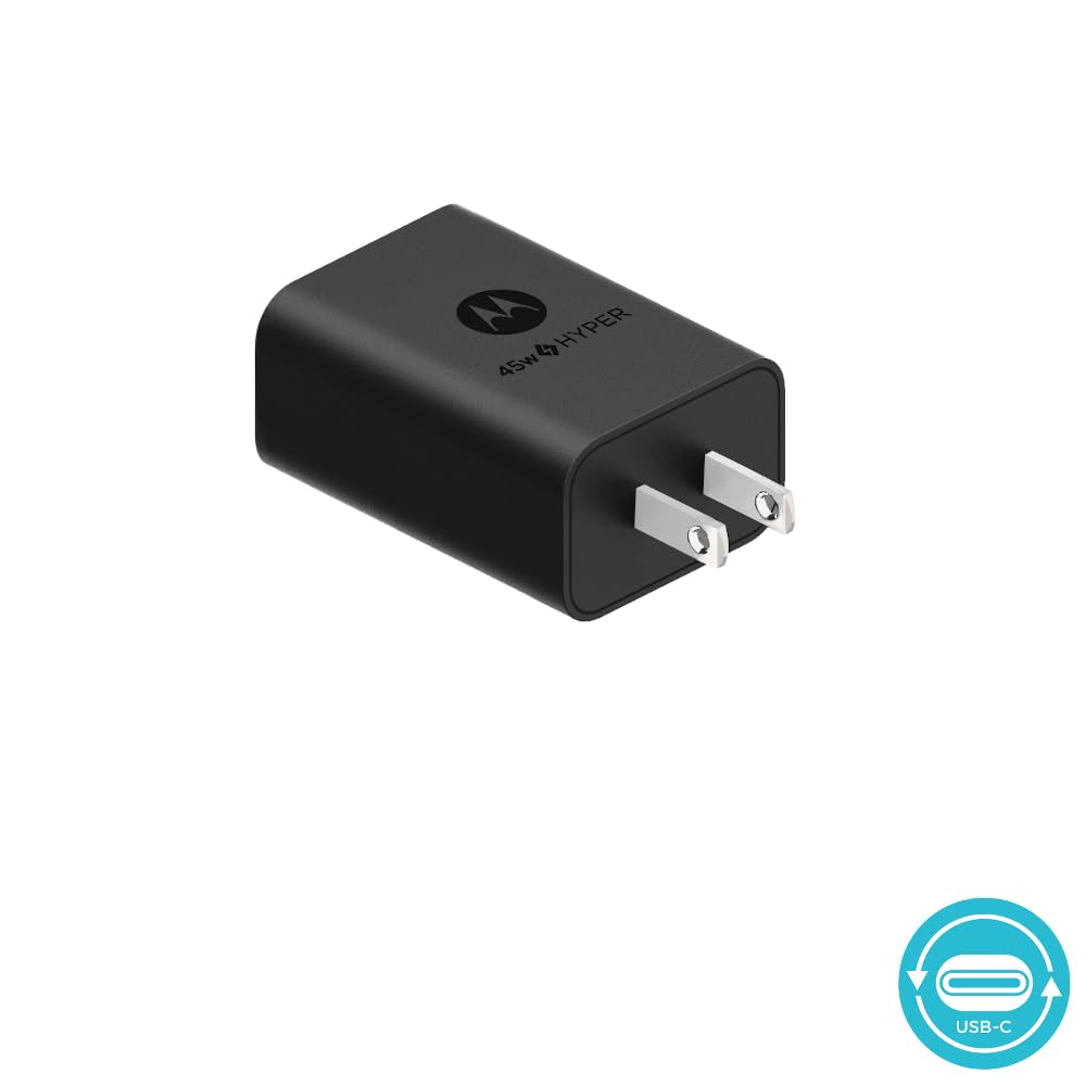 Motorola TurboPower 45W USB-C Solo Charger for Motorola Razr+ (2024/2025/2026) - No Cable