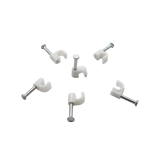 200PCS Round Cable Wire Clips Cable Management Cord Tie (4mm)