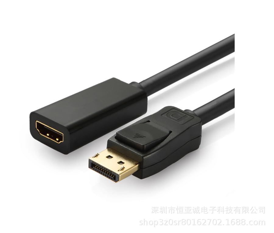 FANTIA 4K Display Port to HDMI Male Female Adapter Converter Cable Display Port DP to HDMI Cable 2160P & 1080P 60Hz HDR Audio Video PC Adapters
