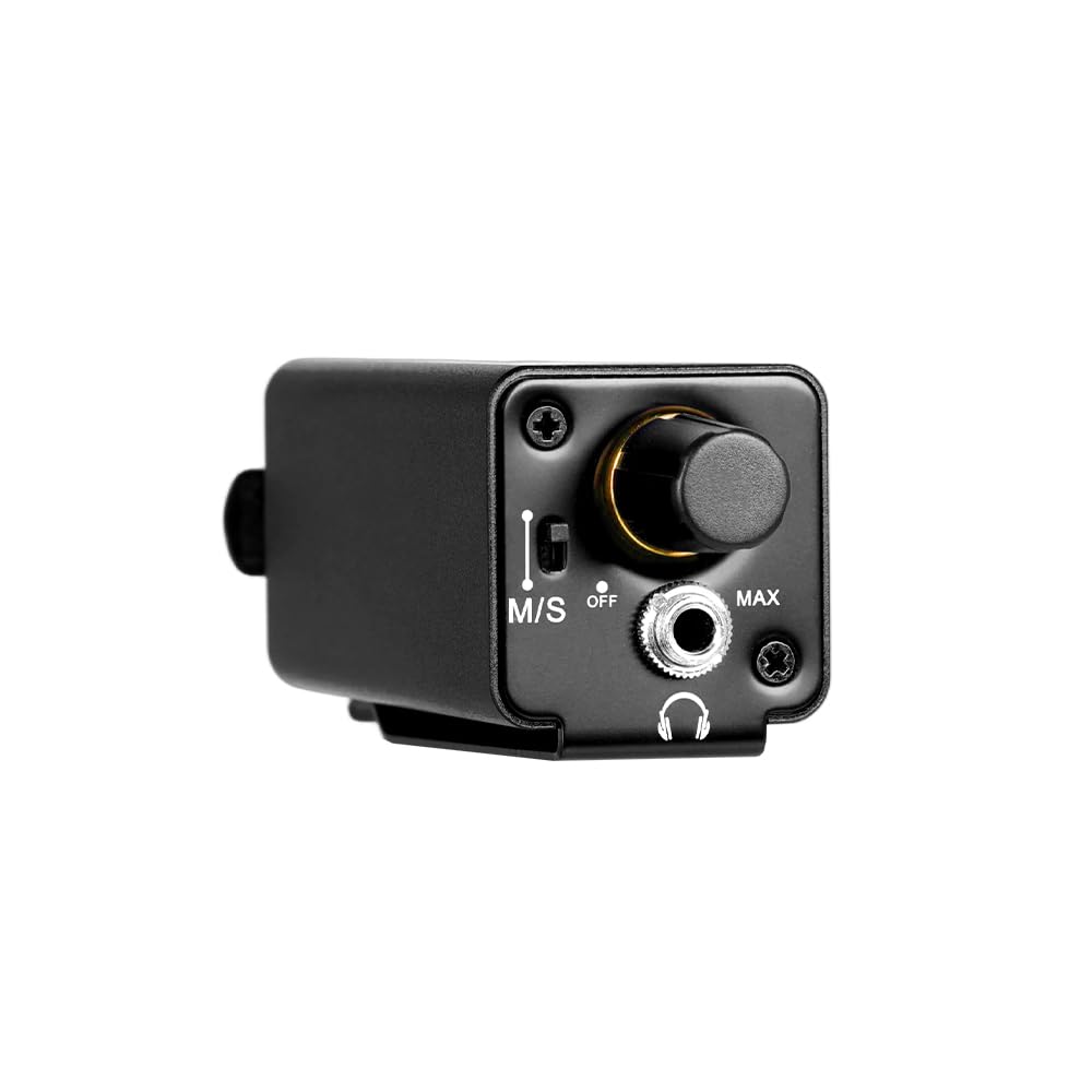StudioMan PM1-X Headphone Volume Controller - 3.5mm Headphone Jack, XLR Stereo Input, Mono/Stereo Switch, Belt Clip for Stage, Studio, Live