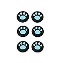 OSTENT 6 x Colorful Analog Joystick Button Protector for Sony PS4 Controller - Color Blue