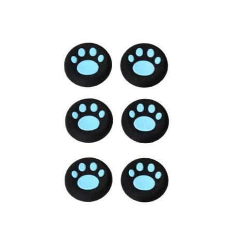 OSTENT 6 x Colorful Analog Joystick Button Protector for Sony PS4 Controller - Color Blue