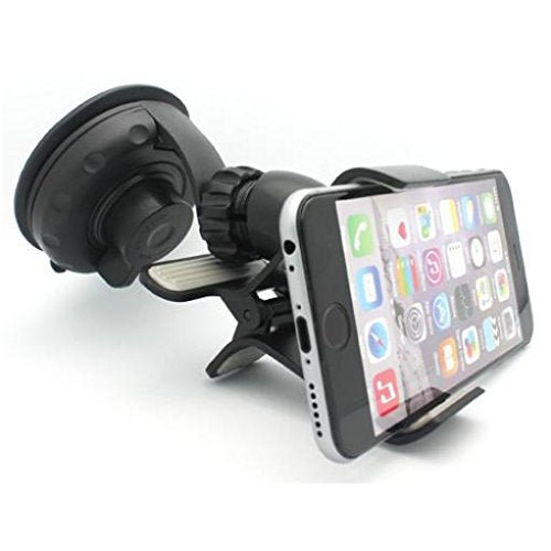 Car Mount Windshield Holder for Galaxy A02s - Glass Cradle Swivel Clip Suction Stand Compatible with Samsung Galaxy A02s