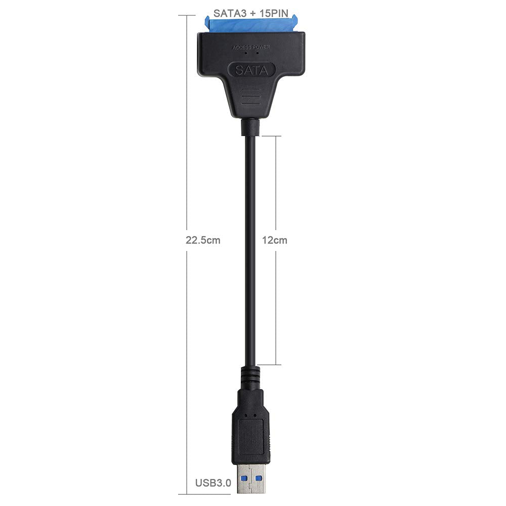 Ai5G SATA to USB Cable USB 3.0 SATA III 2.5inch Hard Drive Adapter - External Converter for HDD Data Transfer