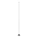 tram-browning 1121 Pre-Tuned 150MHz-162MHz VHF 1/4-Wave NMO Antenna Silver 18.50in. x 1.30in. x 1.25in.