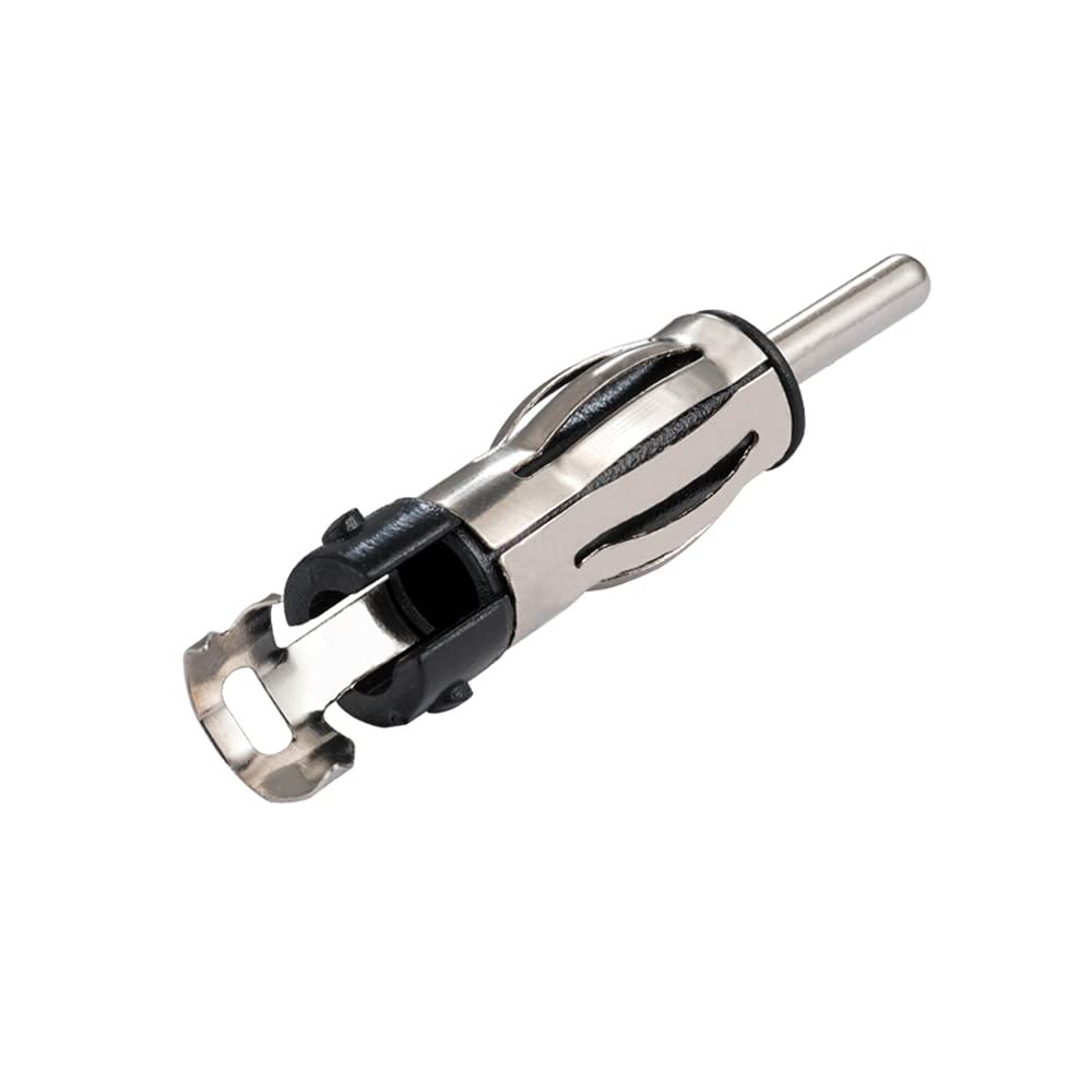 POBADY 3PCS DIN Plug Crimp Connector Straight Adapter FM/AM Car Radio Antenna Connection DIN Plug Lantern Adapter for Cable RG58 FM/AM Digital Radio