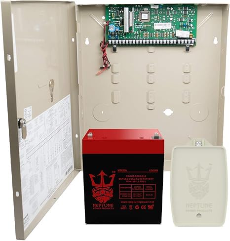 Honeywell VISTA-20P Ademco Control Panel with 6160 Keypad, Neptune NT1250 Battery & Auto-Resetting Transfomer 16.5VAC 40VA