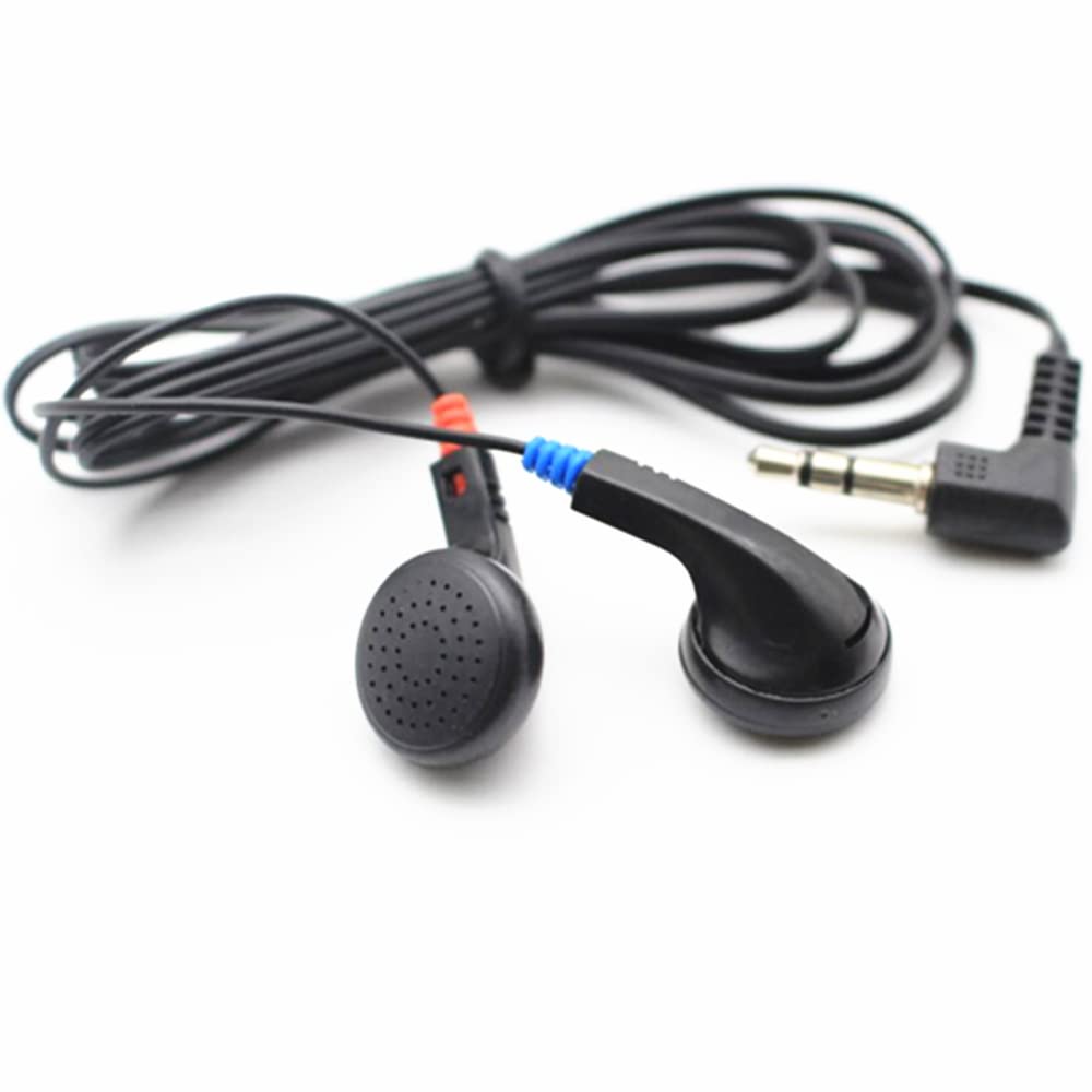 Saidbuds 100 Pack Bulk Classroom Earphones Disposable Earbuds Low Cost Headphones for Schools, Kids, Classrooms,Libraries (Black)