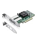 10Gtek 10Gb PCI-E NIC Network Card, Dual SFP+ Port, with Intel 82599ES Controller, PCI Express Ethernet LAN Adapter Support Windows