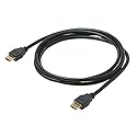 6' FT HDMI Cable 1.4 Male to Male Ethernet High Speed 3D Approved 4096x2160 10.2 Gbps HDTV Digital Video Resolution Male to Male High Definition