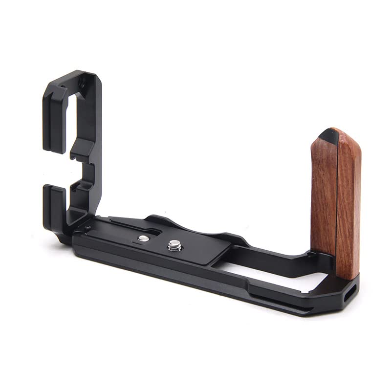 M-REMOTE Quick Release L Plate Bracket Holder Hand Grip for Fuji XT5 Grip Camera for Arca Swiss Tripod Head Special l-Shaped Board of Wooden Handle