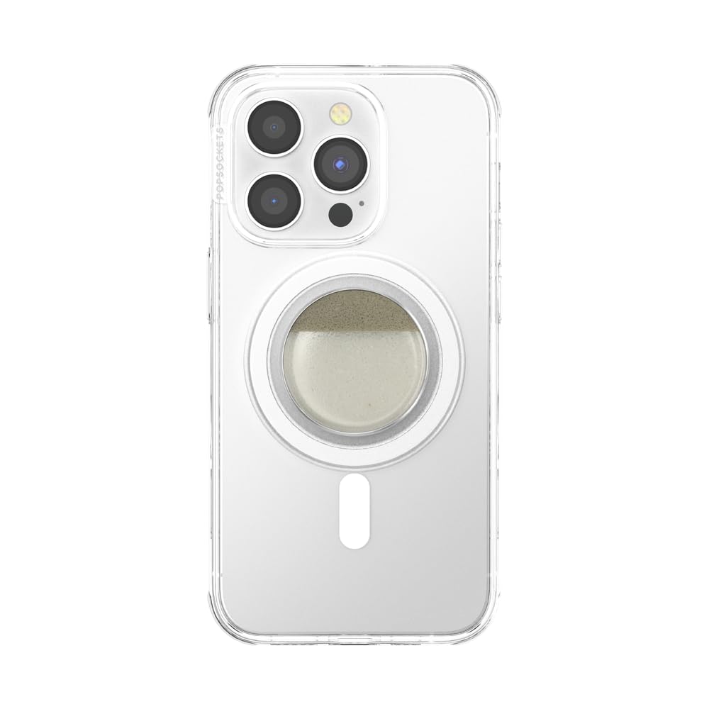 PopSockets Phone Grip for MagSafe, Magnetic Holder, Phone Stand, Enamel - Coconute Cream