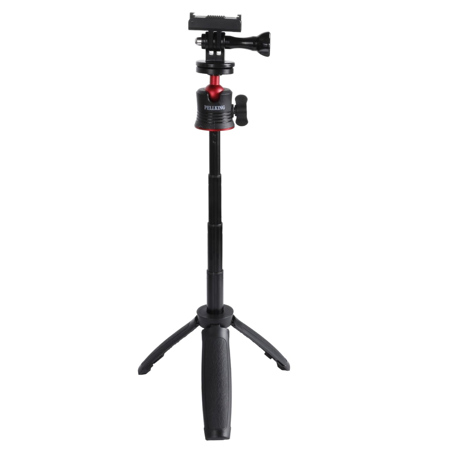 Pellking Magnetic Mount with 2 in 1 Selfie Stick for DJI Osmo Action 5 Pro,Ball Head 360 Rotation Tripod Selfie Stick 2 in 1 with Quick Release