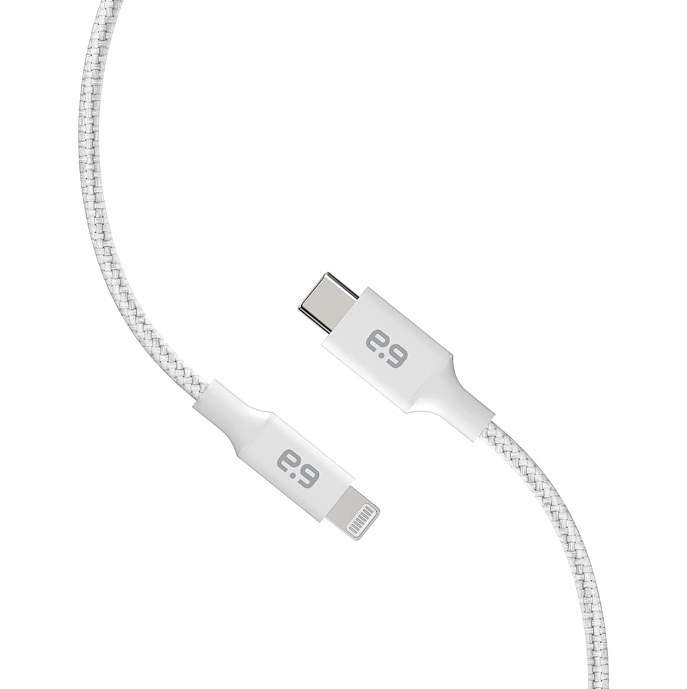 PureGear Braided USB C to Lightning Cable, Apple MFi Certified Charging Data Sync Cable Support Power Delivery & Type C Chargers for iPhone 14,14…