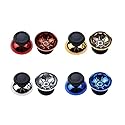 2PCS Analog Thumbstick Cover Case Thumb Grip Stick Joystick Cap Mushroom Cap for PS5 Controller DualSense 5 Module (Chrome Gold)