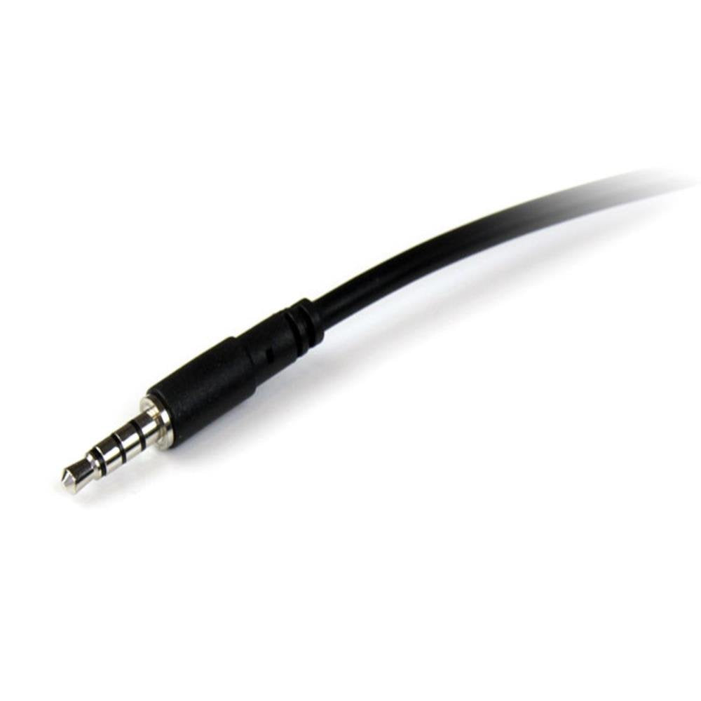 StarTech.com 2m 3.5mm 4 Position TRRS Headset Extension Cable - M/F - audio Extension Cable for iPhone (MUHSMF2M)