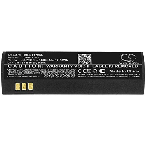 BORNMIO Replacement Battery for Globalstar GSP-1700 GPB-1700 (3400mAh)
