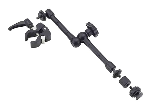 Zoom HRM-11 Handy Recorder Mount, 11-inch Arm, Clamp Mount, Designed to be Used With Zoom Portable Audio and Video Recorders