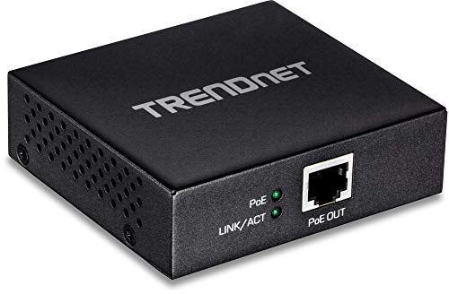 TRENDnet Gigabit PoE+ Extender, TPE-E100, Repeater, Amplifier, NDAA Compliant, Extends 100m up to 200m (656 ft), Supports (15.4W), (30W), Daisy Chain