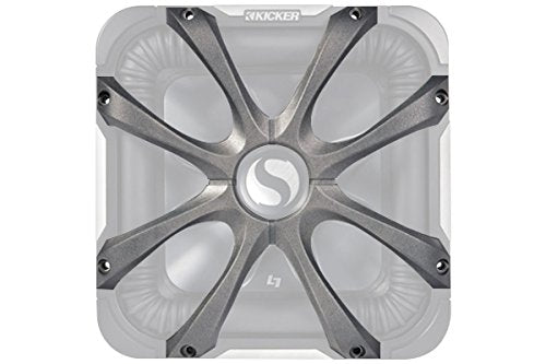 Kicker (2) 08GL715 Square 15 Inch 380mm Cast Grille Bundle for L7 Subwoofers