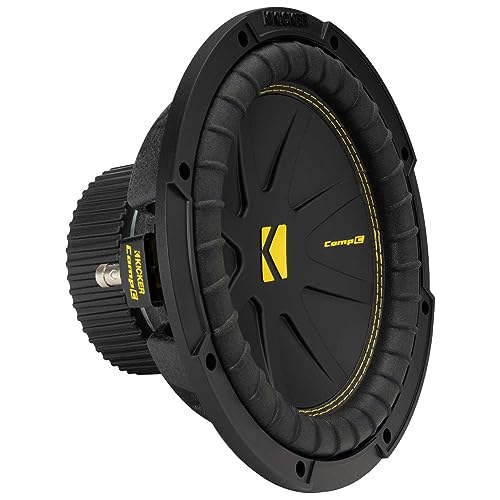 KICKER 50CWCS104 CompC 10" Subwoofer, Single 4-Ohm