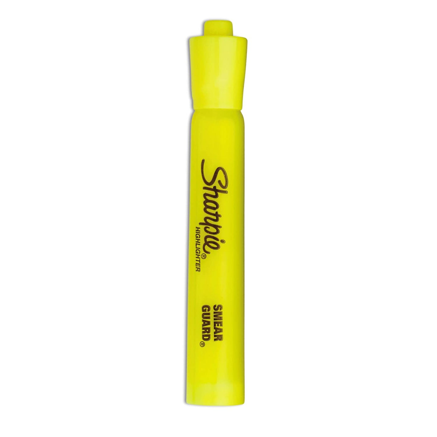 Sharpie Tank Yellow Highlighters Marker Set, Study Essentials, Chisel Tip, Ideal for Back to School and Teacher Supplies, Smear-Resistant, 4-Pack