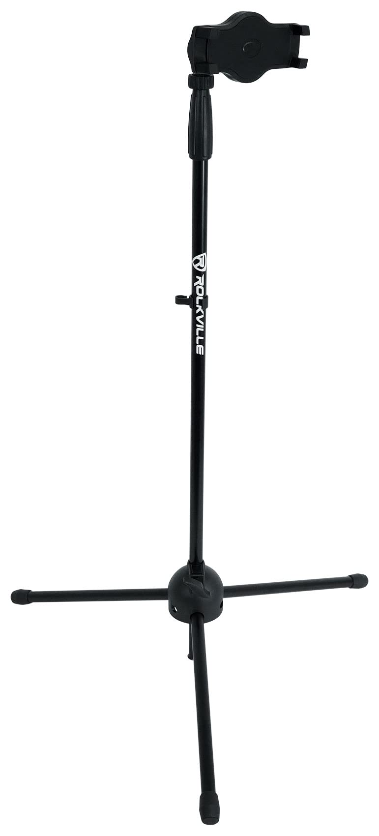 Rockville iStand 20 Adjustable Tripod Stand for Tablets and Smartphones, 360 degree Swivel, Steel Construction, Mic Clip Included, Fits iPhone, iPad
