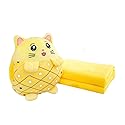 Kids Stuffed Animal Travel Blanket and Pillow Set, Adorable 3 in 1 Multifunctional Fruit Plush Pillow with Hand Warmer Design, Perfect for Travel,…